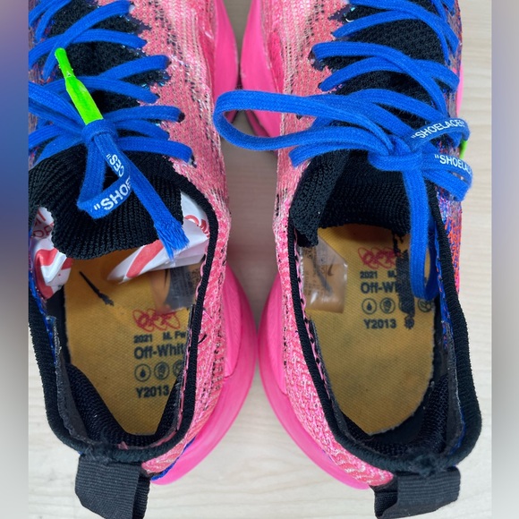 Nike x OFF-WHITE Air Zoom Tempo Next CV0697-400 Blue Pink Size 8.5 - Picture 10 of 12